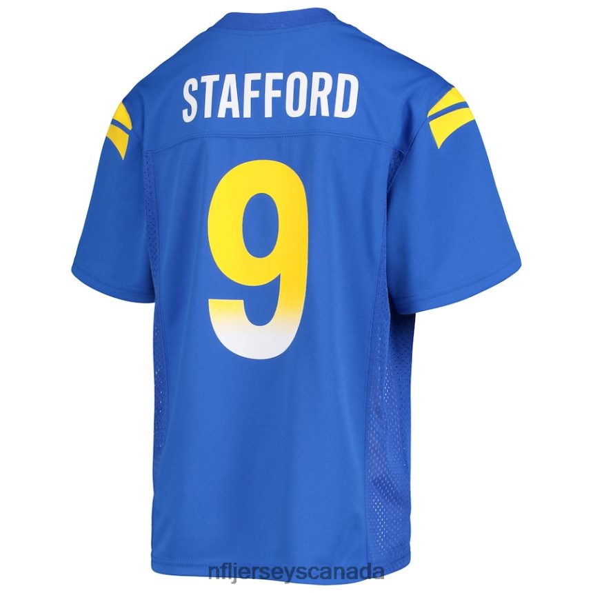 Youth Los Angeles Rams Matthew Stafford Royal Replica Player Jersey Clothing NFL TBXFR62550