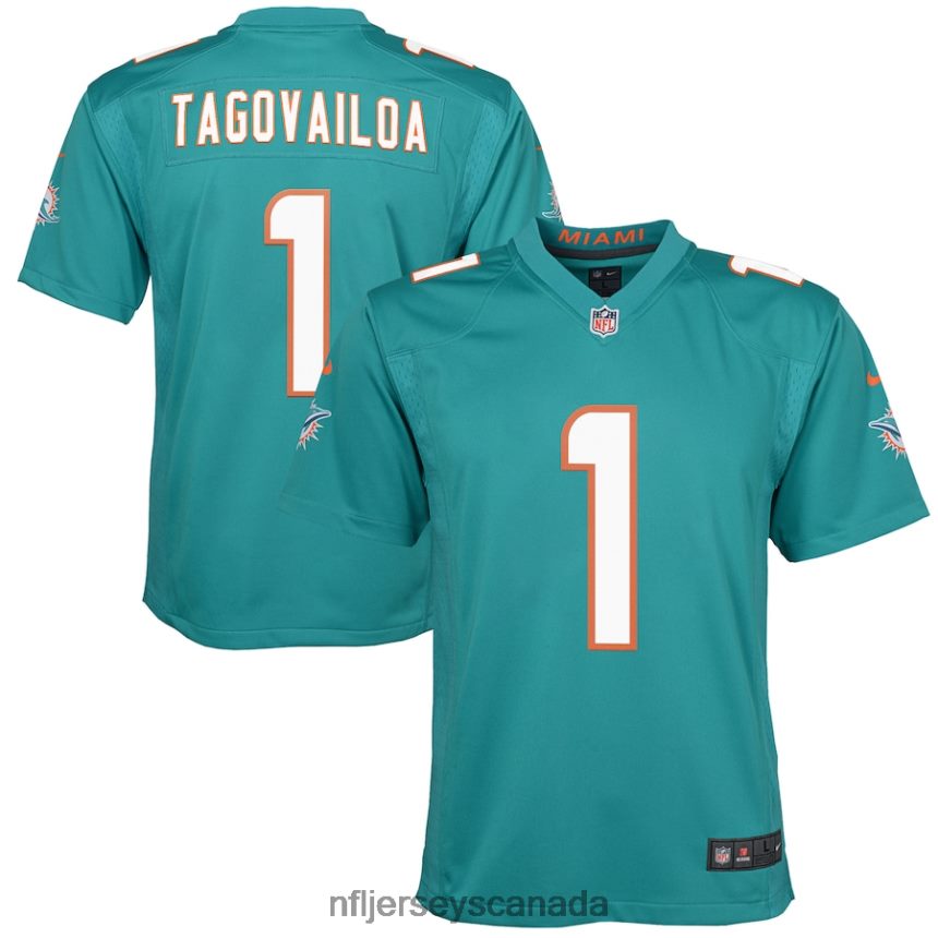 Youth Miami Dolphins Tua Tagovailoa Nike Aqua Game Jersey Clothing NFL TBXFR61787