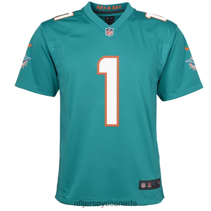 Youth Miami Dolphins Tua Tagovailoa Nike Aqua Game Jersey Clothing NFL TBXFR61787