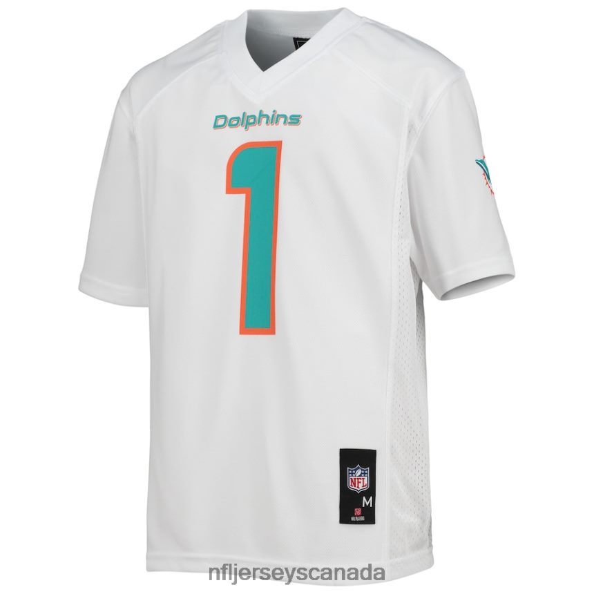Youth Miami Dolphins Tua Tagovailoa White Replica Player Jersey Clothing NFL TBXFR6253