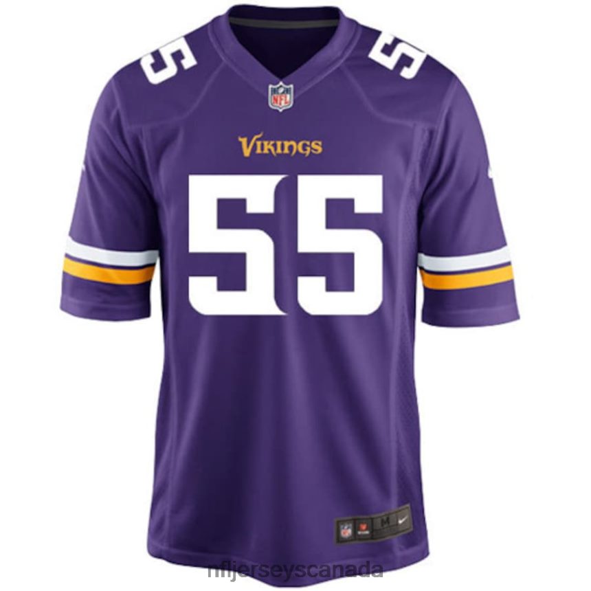Youth Minnesota Vikings Anthony Barr Nike Purple Team Color Game Jersey Clothing NFL TBXFR62529