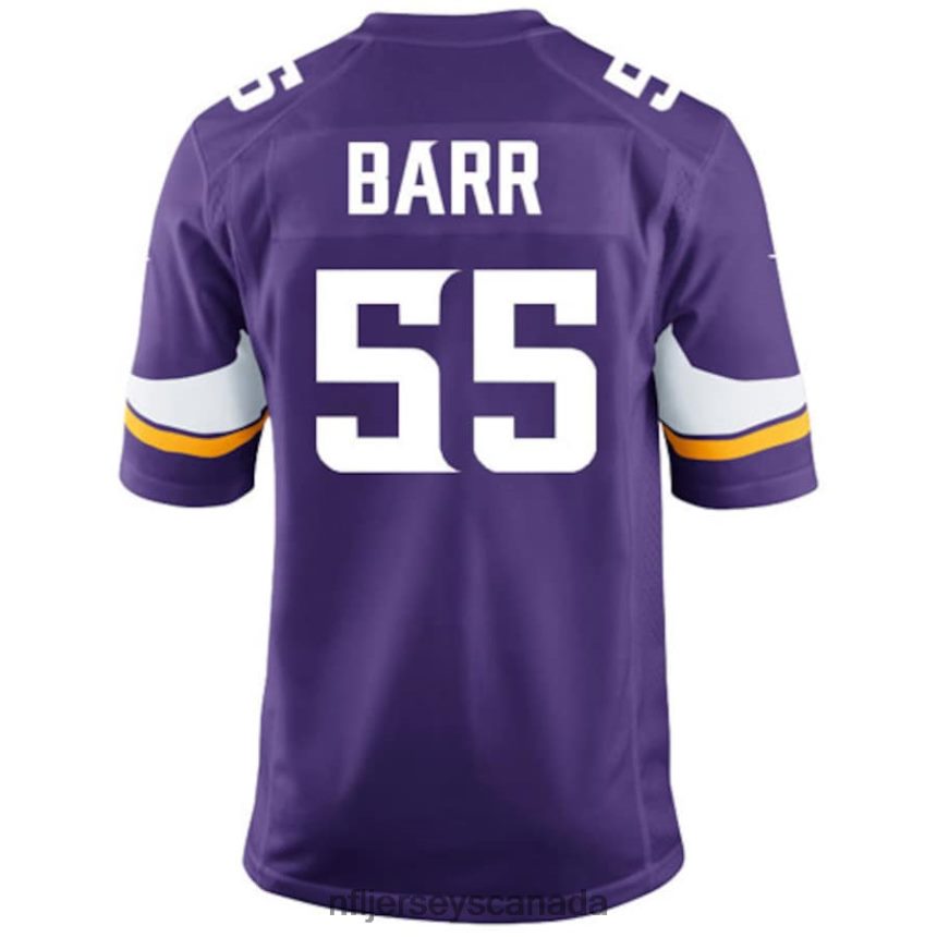 Youth Minnesota Vikings Anthony Barr Nike Purple Team Color Game Jersey Clothing NFL TBXFR62529