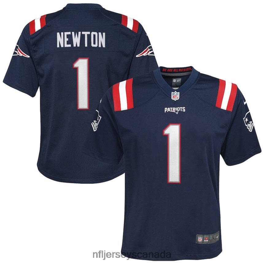 Youth New England Patriots Cam Newton Nike Navy Game Jersey Clothing NFL TBXFR61791