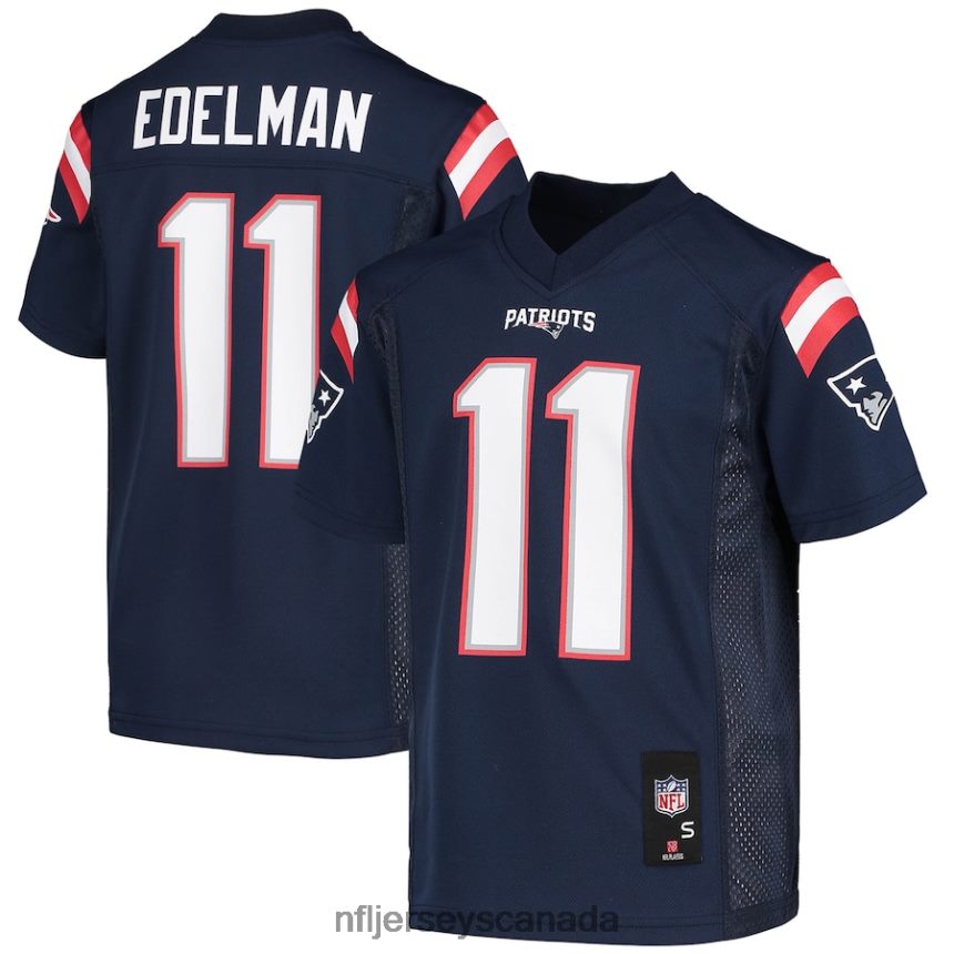 Youth New England Patriots Julian Edelman Navy Replica Player Jersey Clothing NFL TBXFR61278
