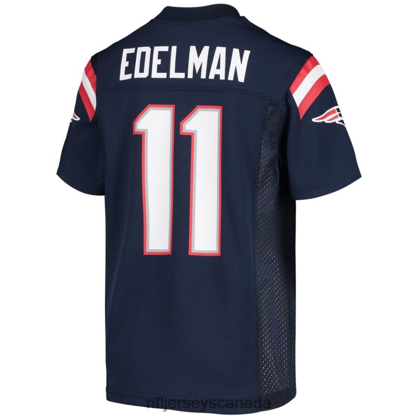 Youth New England Patriots Julian Edelman Navy Replica Player Jersey Clothing NFL TBXFR61278