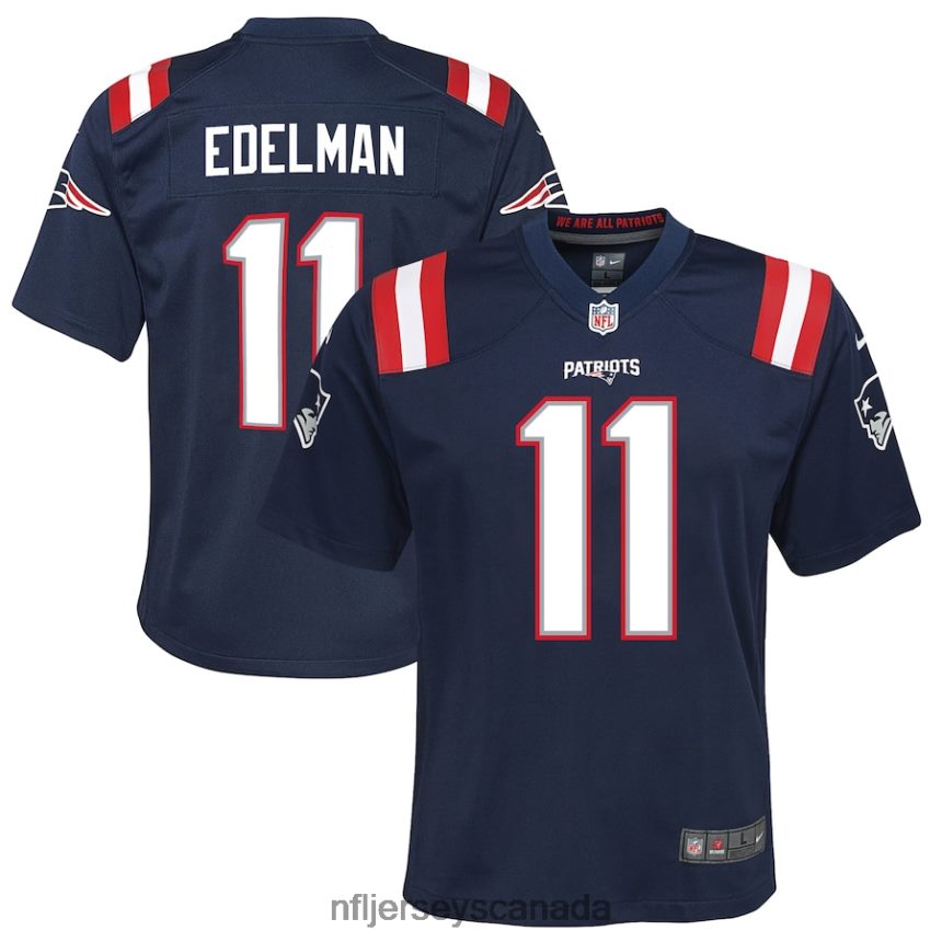 Youth New England Patriots Julian Edelman Nike Navy Game Jersey Clothing NFL TBXFR6796