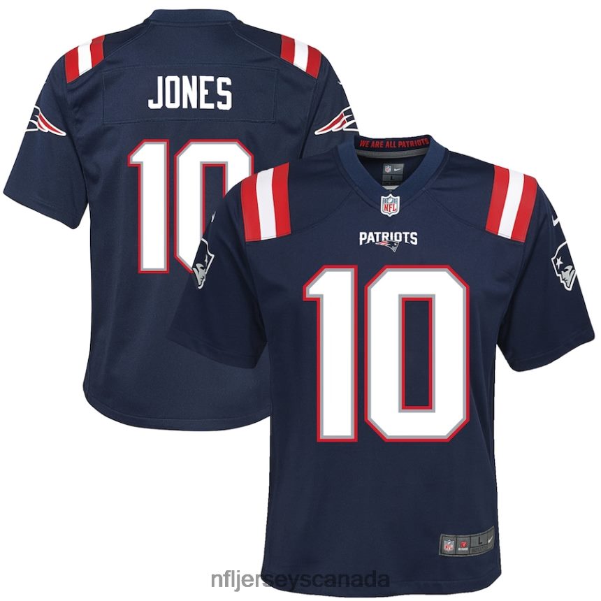 Youth New England Patriots Mac Jones Nike Navy Game Jersey Clothing NFL TBXFR6850