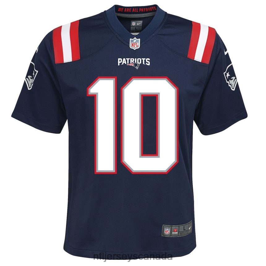 Youth New England Patriots Mac Jones Nike Navy Game Jersey Clothing NFL TBXFR6850