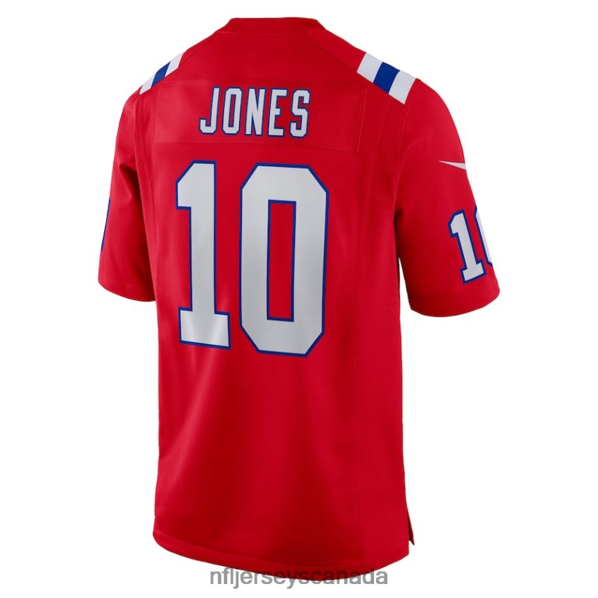 Youth New England Patriots Mac Jones Nike Red Game Jersey Clothing NFL TBXFR61008