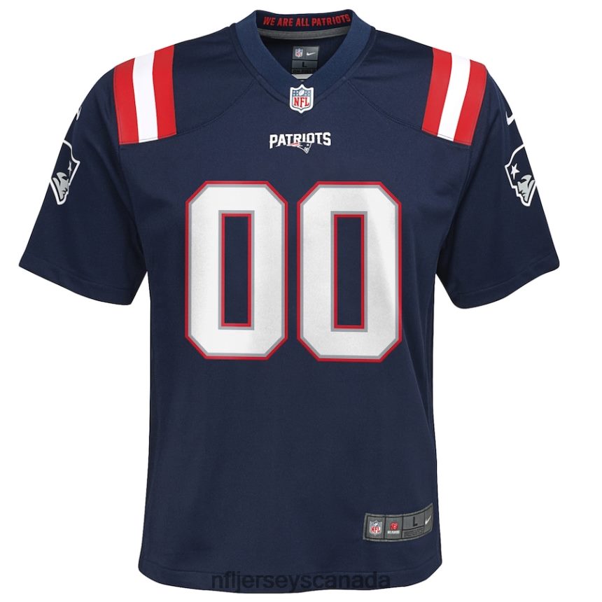 Youth New England Patriots Nike Navy Custom Game Jersey Clothing NFL TBXFR6480