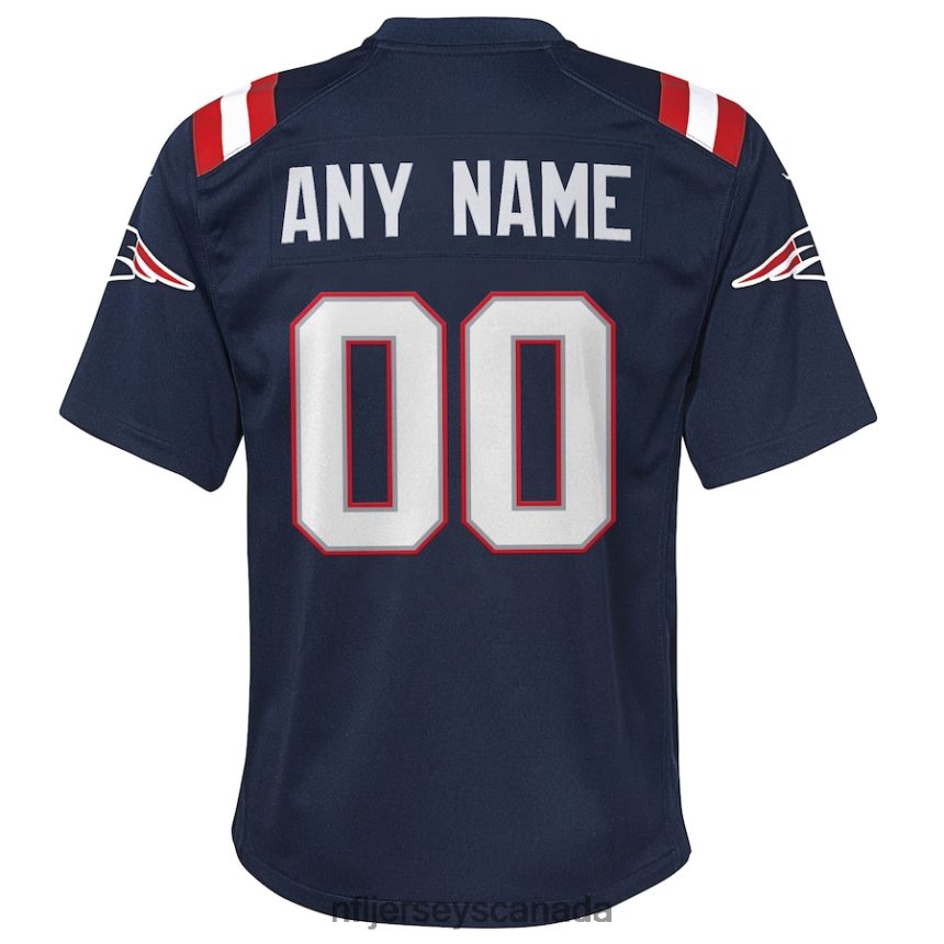 Youth New England Patriots Nike Navy Custom Game Jersey Clothing NFL TBXFR6480