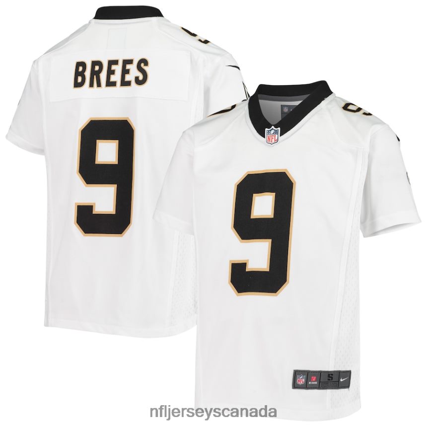 Youth New Orleans Saints Drew Brees Nike White Game Jersey Clothing NFL TBXFR61252