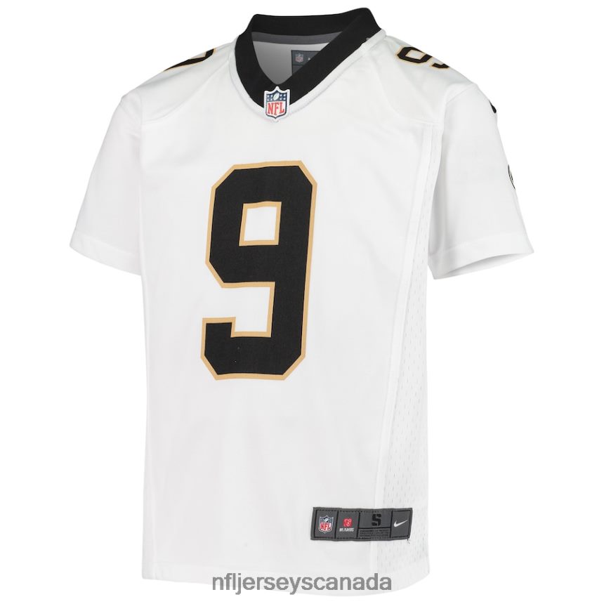 Youth New Orleans Saints Drew Brees Nike White Game Jersey Clothing NFL TBXFR61252