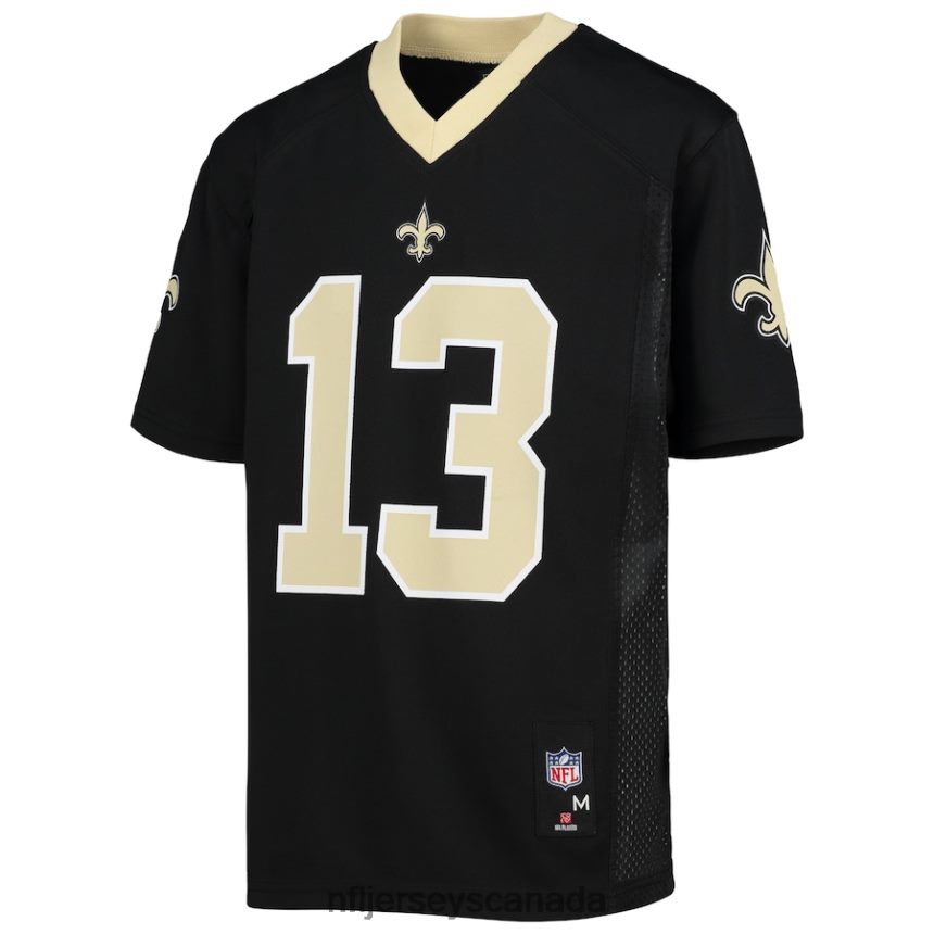 Youth New Orleans Saints Michael Thomas Black Replica Player Jersey Clothing NFL TBXFR6643