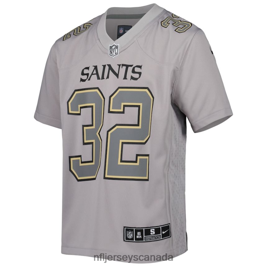 Youth New Orleans Saints Tyrann Mathieu Nike Gray Atmosphere Game Jersey Clothing NFL TBXFR63881