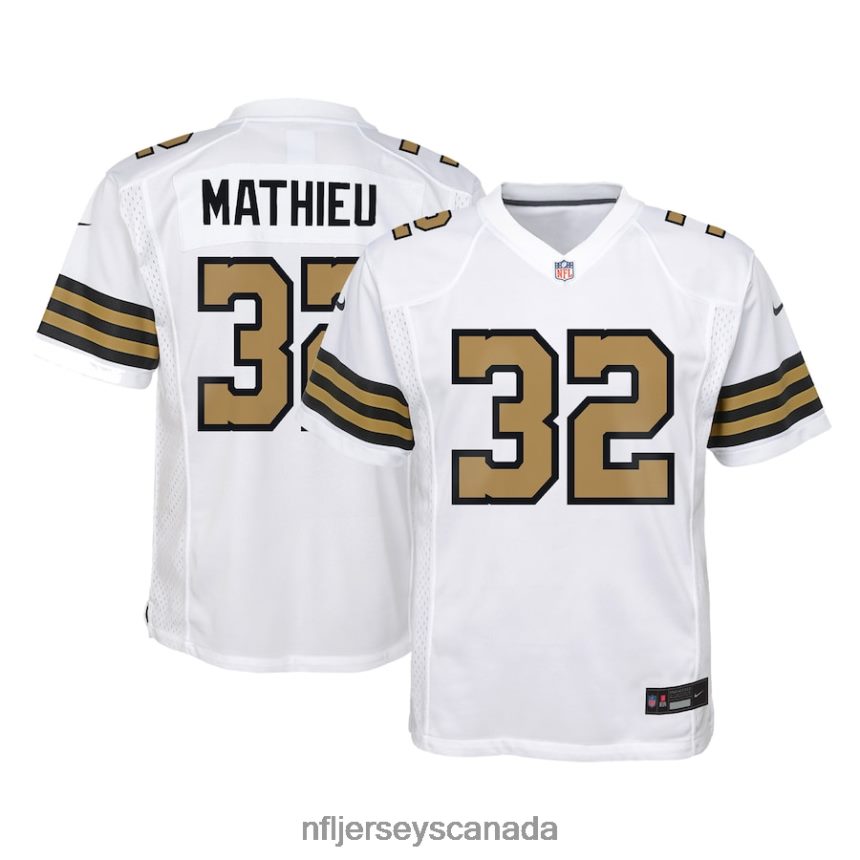 Youth New Orleans Saints Tyrann Mathieu Nike White Team Game Jersey Clothing NFL TBXFR61250
