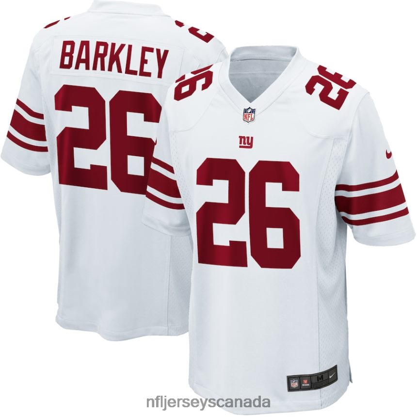 Youth New York Giants Saquon Barkley Nike White Game Jersey Clothing NFL TBXFR6950