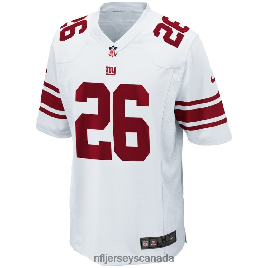 Youth New York Giants Saquon Barkley Nike White Game Jersey Clothing NFL TBXFR6950