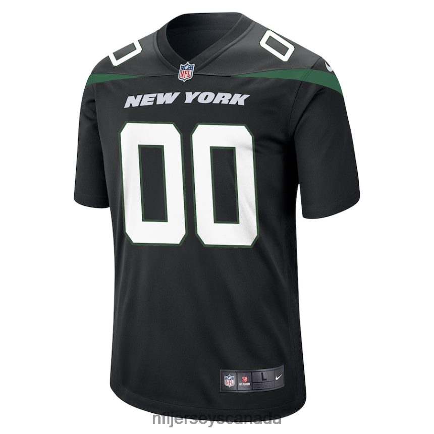 Youth New York Jets Nike Custom Game Jersey - Black Clothing NFL TBXFR6365