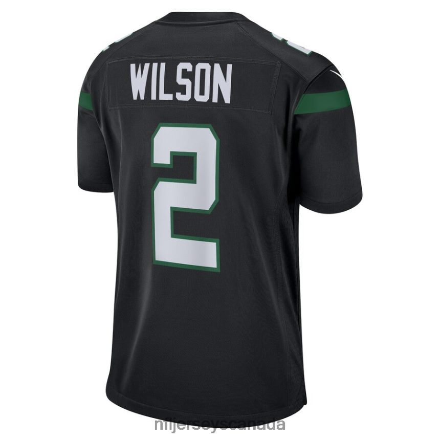 Youth New York Jets Zach Wilson Nike Black Alternate Game Jersey Clothing NFL TBXFR62370