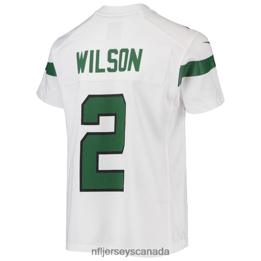 Youth New York Jets Zach Wilson Nike White Game Jersey Clothing NFL TBXFR63165