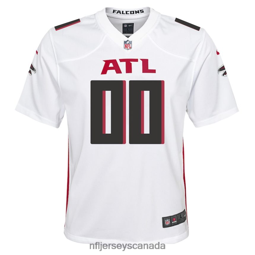 Youth Nike Atlanta Falcons White Custom Game Jersey Clothing NFL TBXFR62533