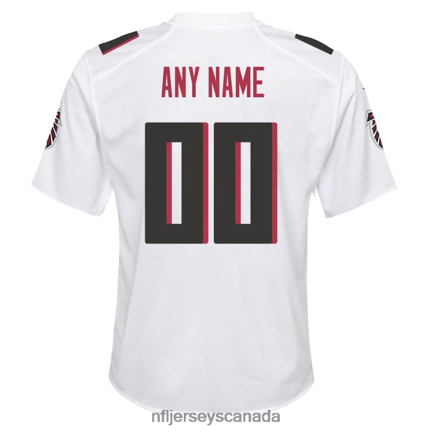 Youth Nike Atlanta Falcons White Custom Game Jersey Clothing NFL TBXFR62533