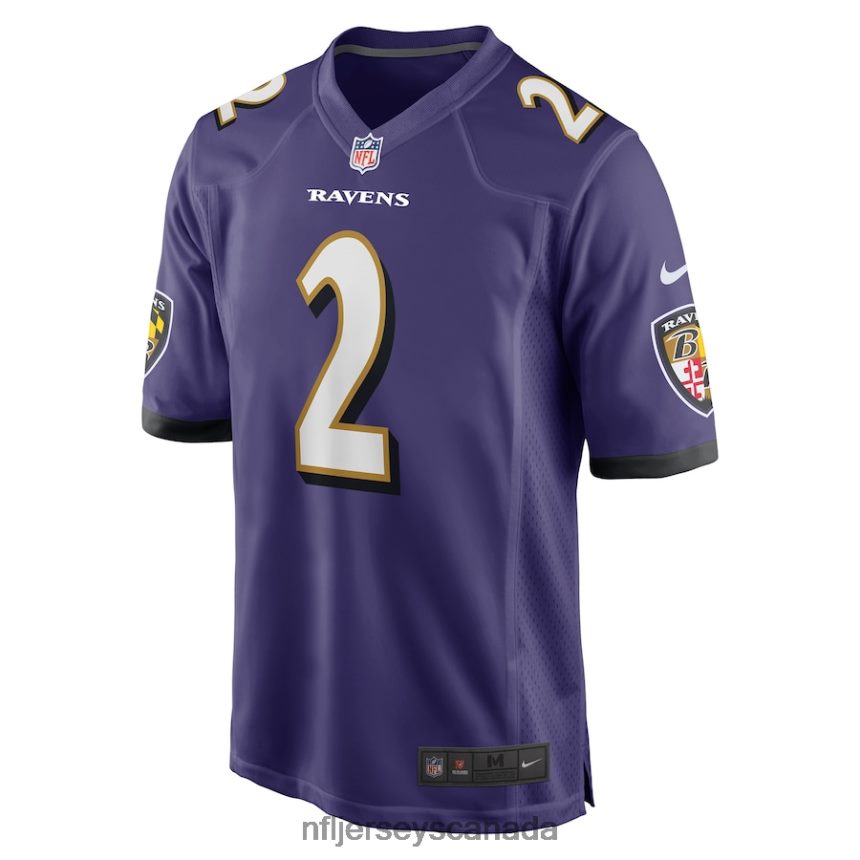 Youth Nike Baltimore Ravens Tyrod Taylor Team Color Game Jersey Clothing NFL TBXFR64718