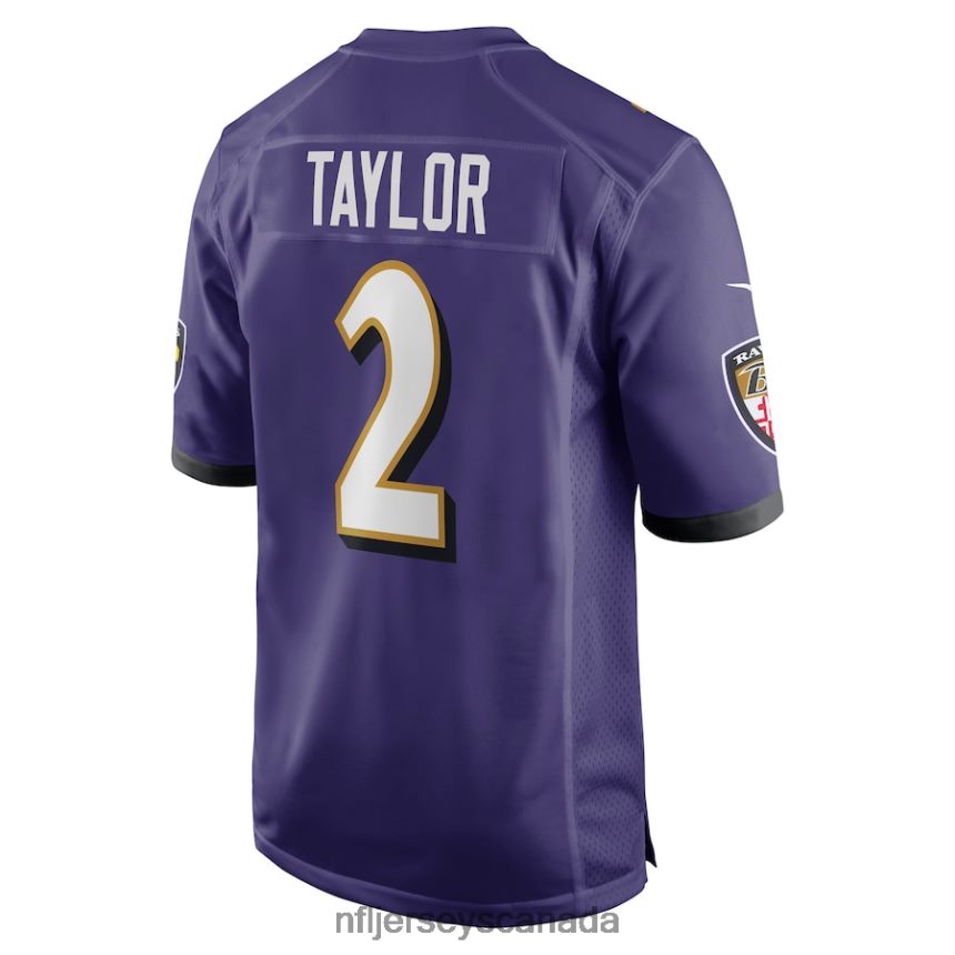 Youth Nike Baltimore Ravens Tyrod Taylor Team Color Game Jersey Clothing NFL TBXFR64718
