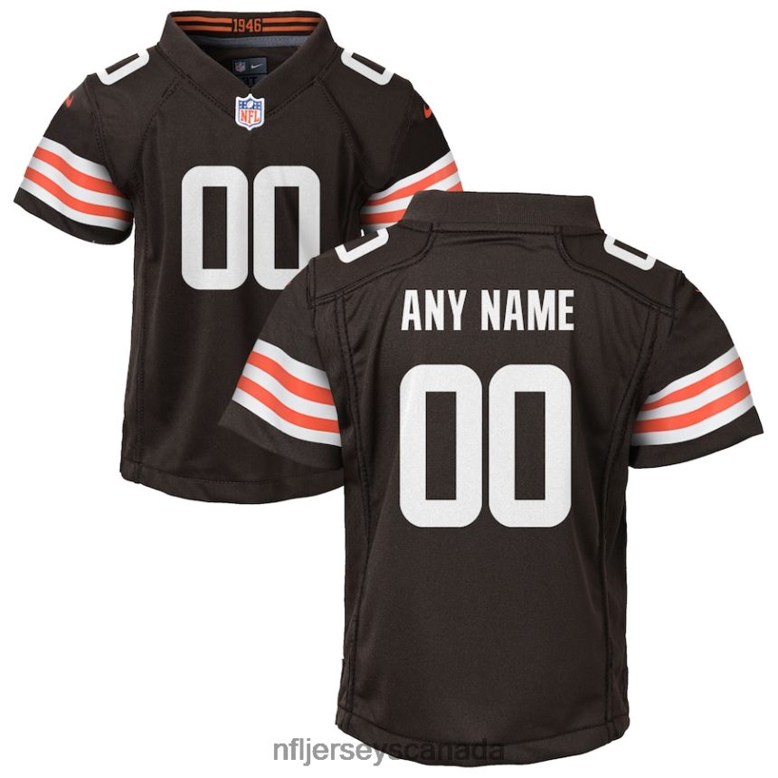 Youth Nike Cleveland Browns Brown Custom Game Jersey Clothing NFL TBXFR61681