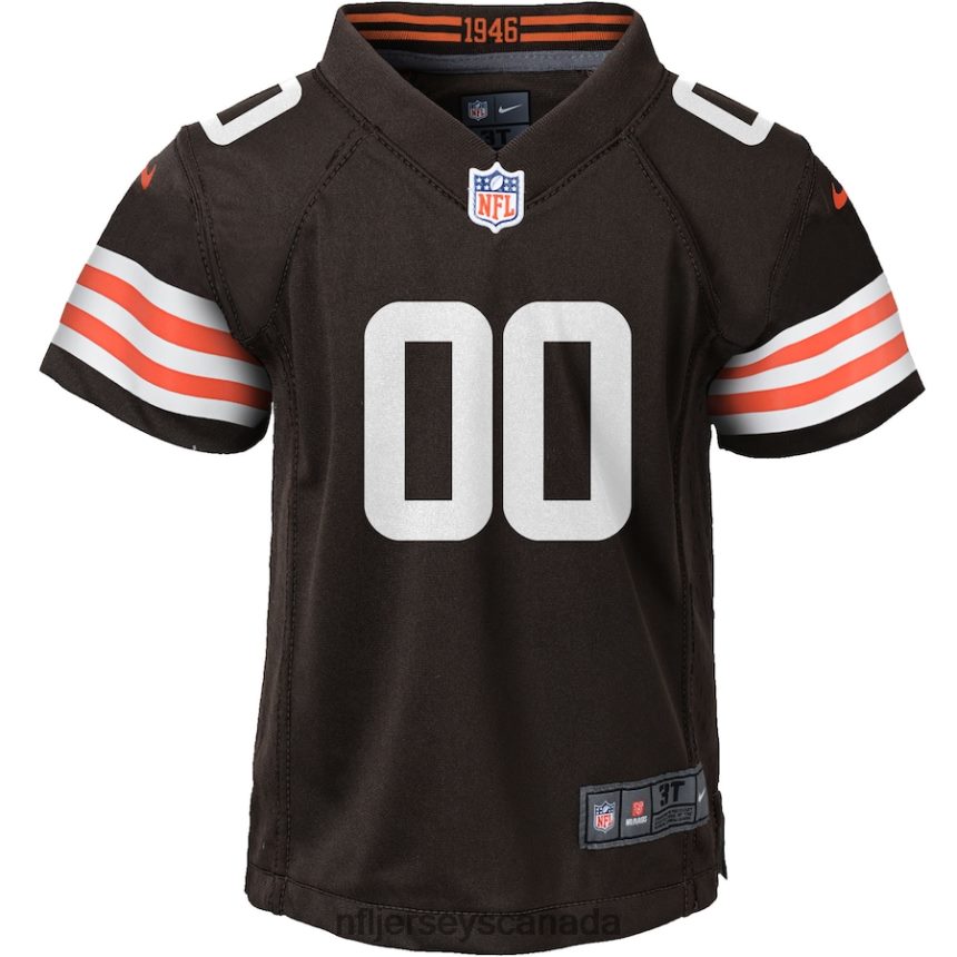Youth Nike Cleveland Browns Brown Custom Game Jersey Clothing NFL TBXFR61681