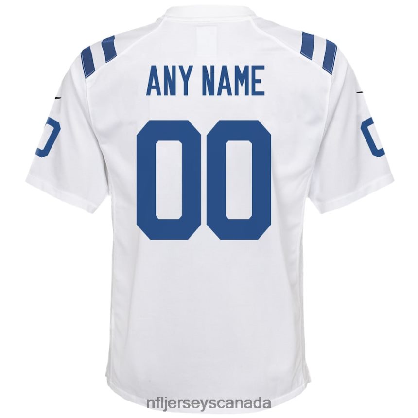 Youth Nike Indianapolis Colts White Custom Game Jersey Clothing NFL TBXFR63580