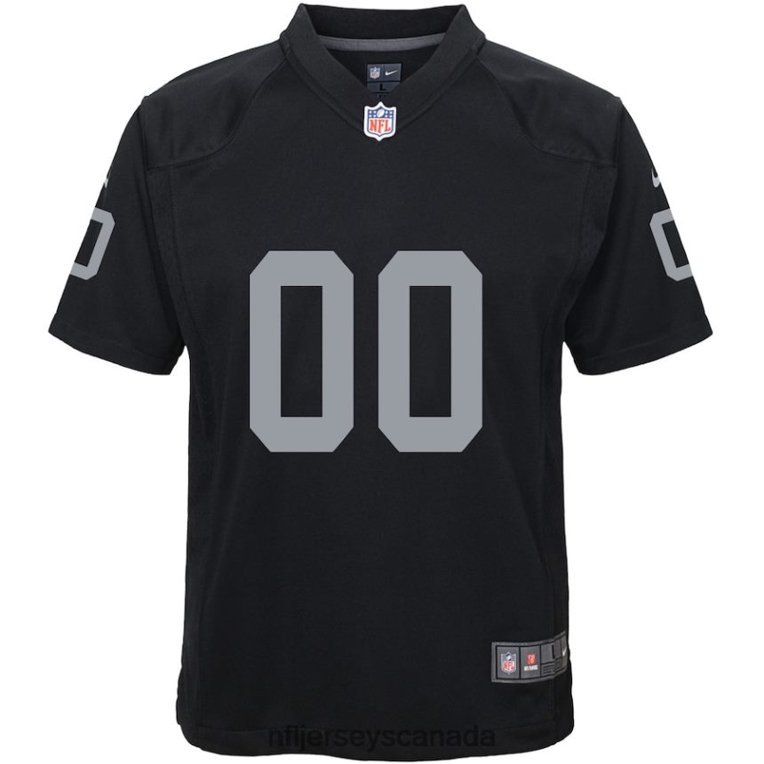 Youth Nike Las Vegas Raiders Black Custom Game Jersey Clothing NFL TBXFR6268