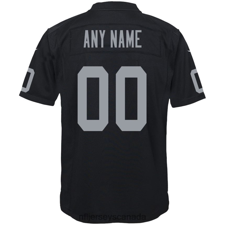 Youth Nike Las Vegas Raiders Black Custom Game Jersey Clothing NFL TBXFR6268