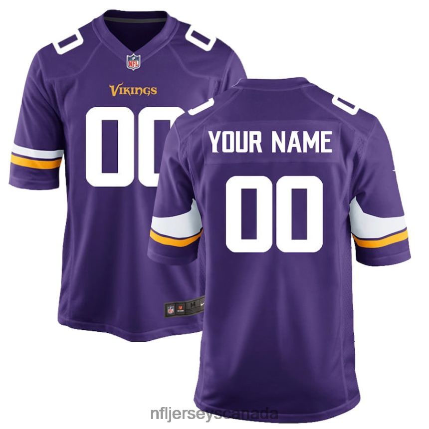 Youth Nike Minnesota Vikings Custom Game Jersey Clothing NFL TBXFR6110