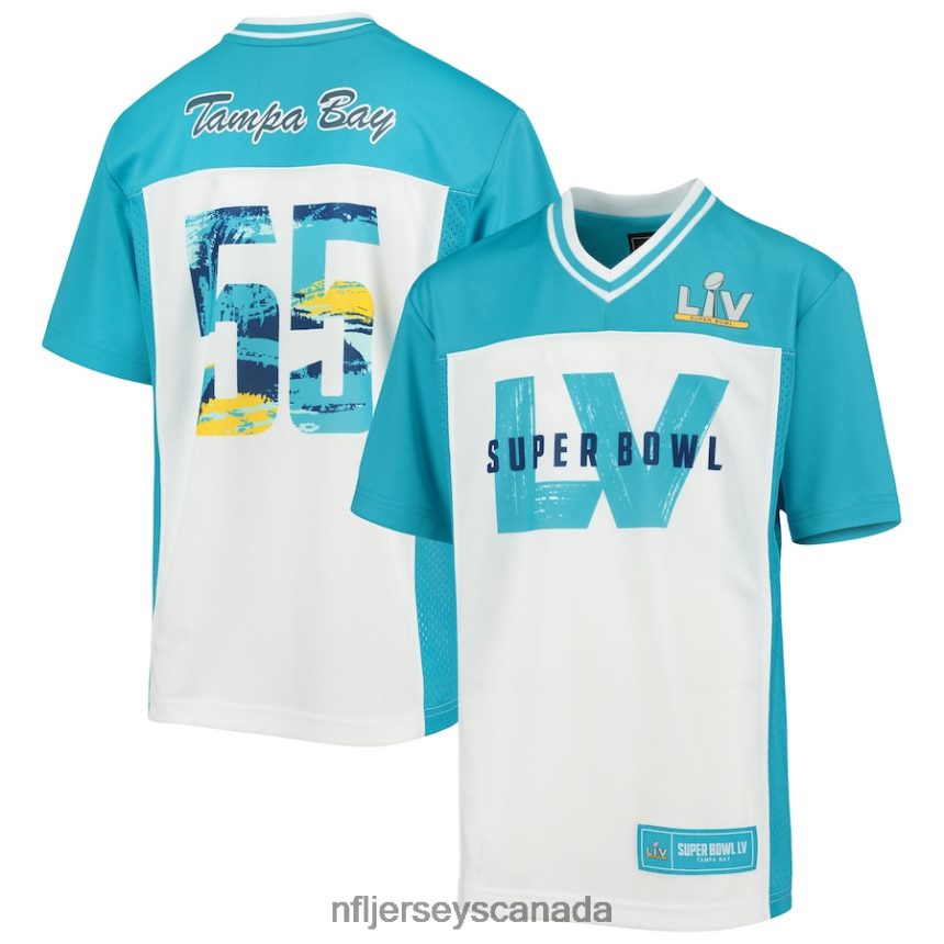 Youth Nike White Super Bowl LV Game Jersey Clothing NFL TBXFR62507