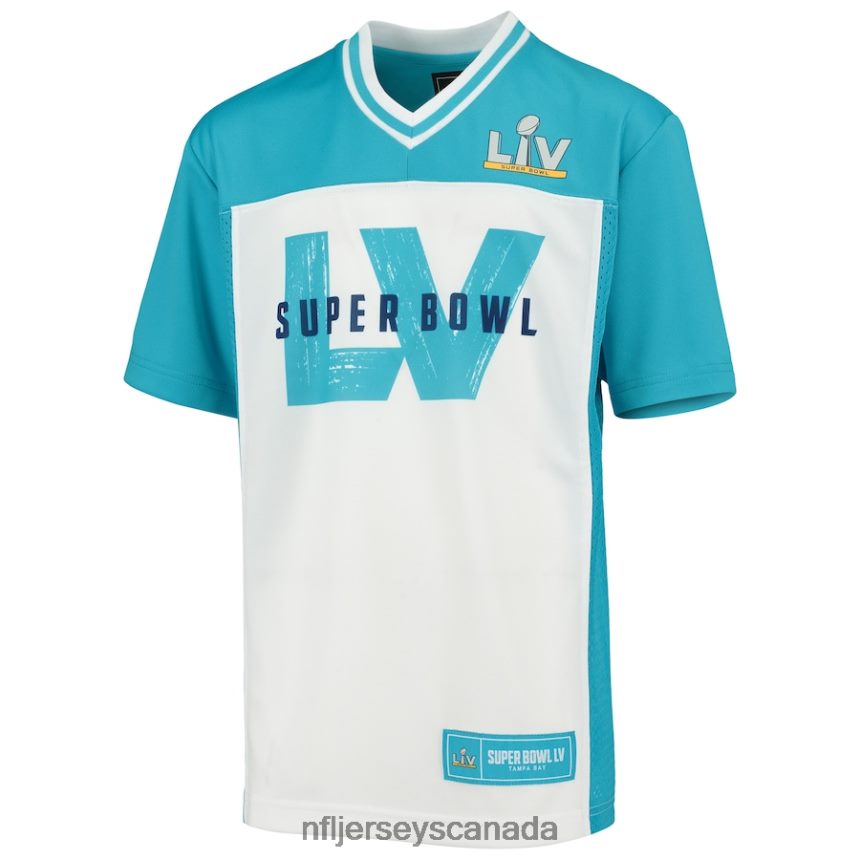 Youth Nike White Super Bowl LV Game Jersey Clothing NFL TBXFR62507