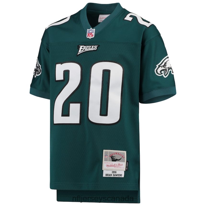 Youth Philadelphia Eagles Brian Dawkins Mitchell  Ness Midnight Green 2004 Legacy Retired Player Jersey Clothing NFL TBXFR61724