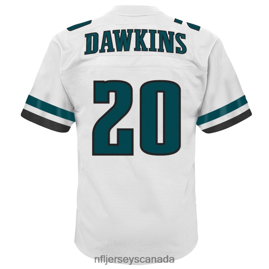 Youth Philadelphia Eagles Brian Dawkins Mitchell  Ness White 2004 Retired Player Legacy Jersey Clothing NFL TBXFR6948