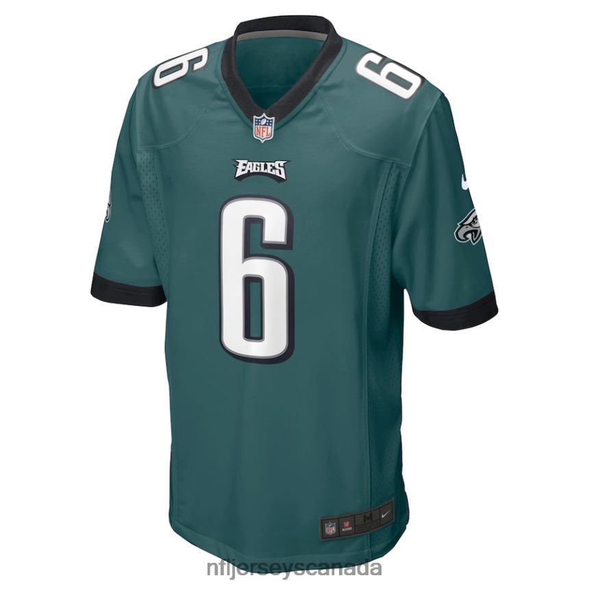 Youth Philadelphia Eagles DeVonta Smith Nike Midnight Green Game Jersey Clothing NFL TBXFR6263