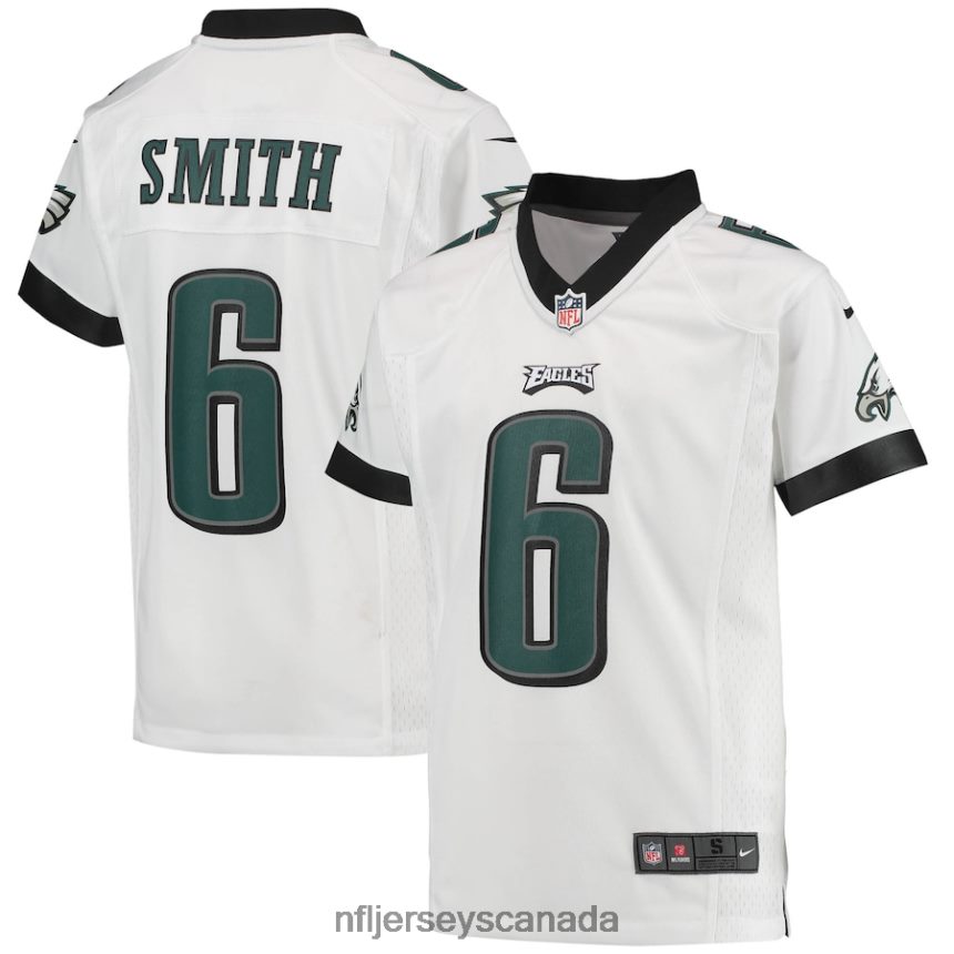 Youth Philadelphia Eagles DeVonta Smith Nike White Game Jersey Clothing NFL TBXFR61371