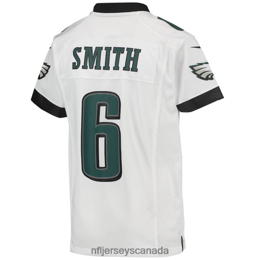 Youth Philadelphia Eagles DeVonta Smith Nike White Game Jersey Clothing NFL TBXFR61371