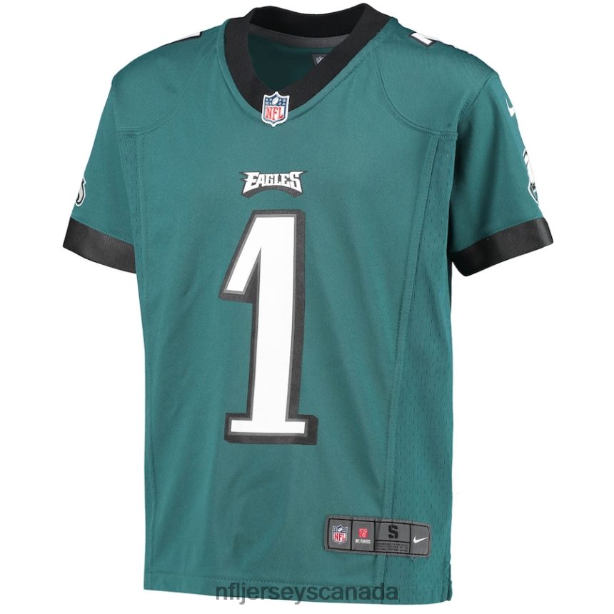 Youth Philadelphia Eagles Jalen Hurts Nike Midnight Green Game Jersey Clothing NFL TBXFR628
