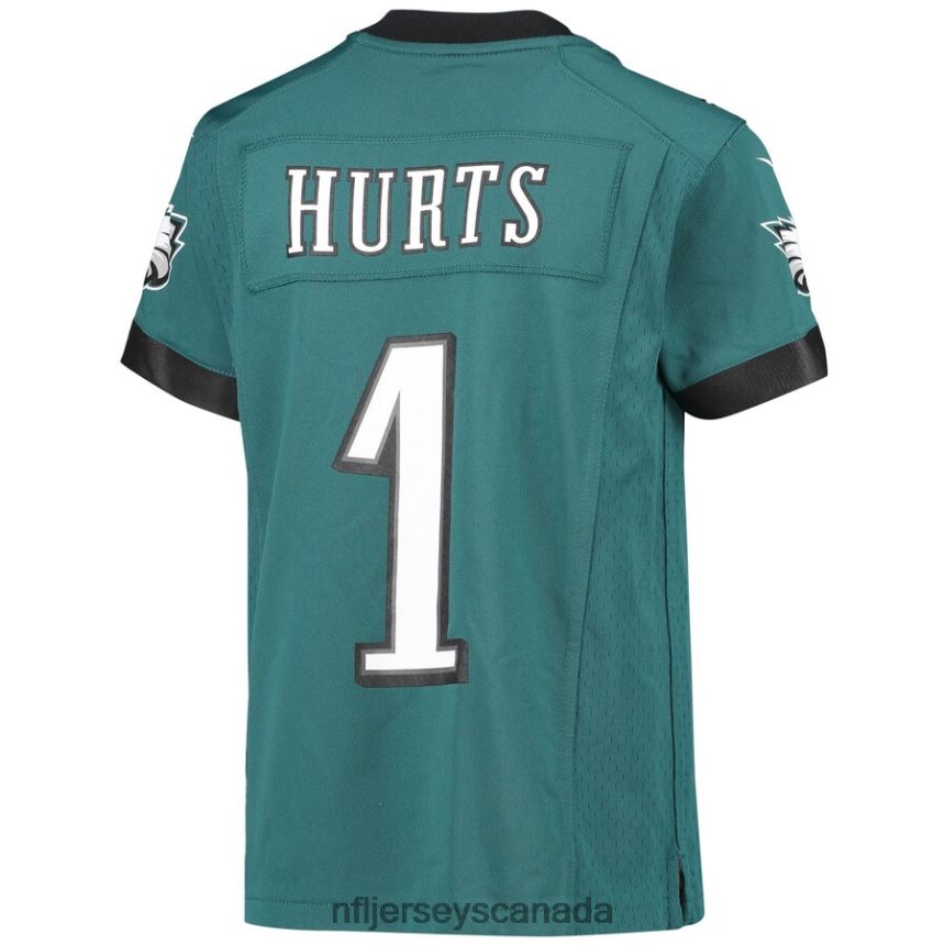 Youth Philadelphia Eagles Jalen Hurts Nike Midnight Green Game Jersey Clothing NFL TBXFR628