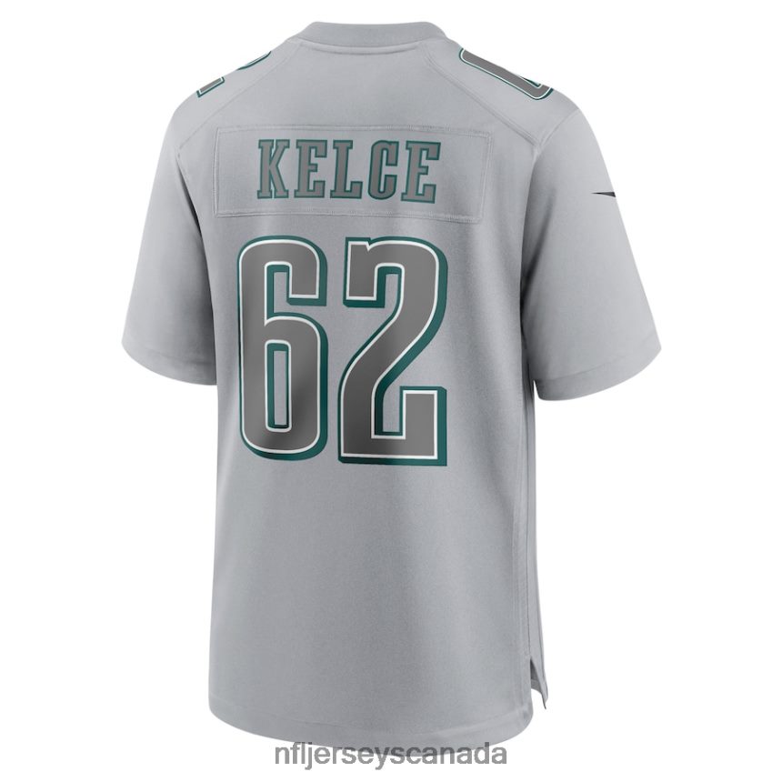 Youth Philadelphia Eagles Jason Kelce Nike Gray Super Bowl LVII Patch Atmosphere Fashion Game Jersey Clothing NFL TBXFR6690