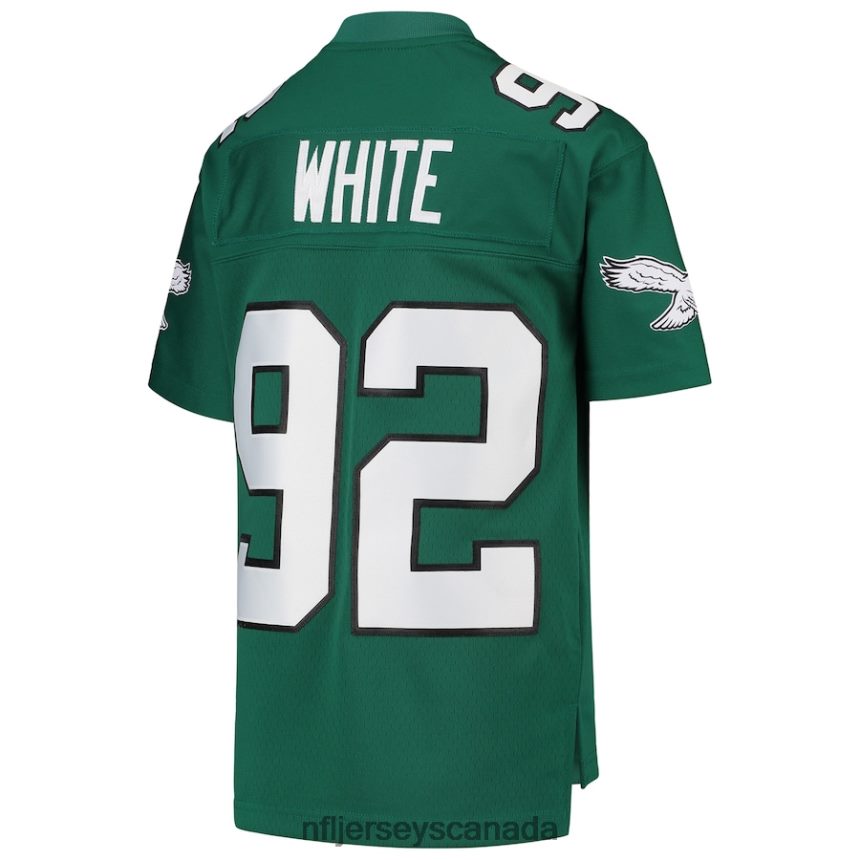 Youth Philadelphia Eagles Reggie White Mitchell  Ness Green 1990 Legacy Retired Player Jersey Clothing NFL TBXFR6693