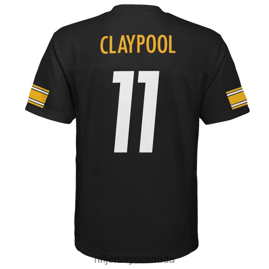 Youth Pittsburgh Steelers Chase Claypool Black Replica Player Jersey Clothing NFL TBXFR62783