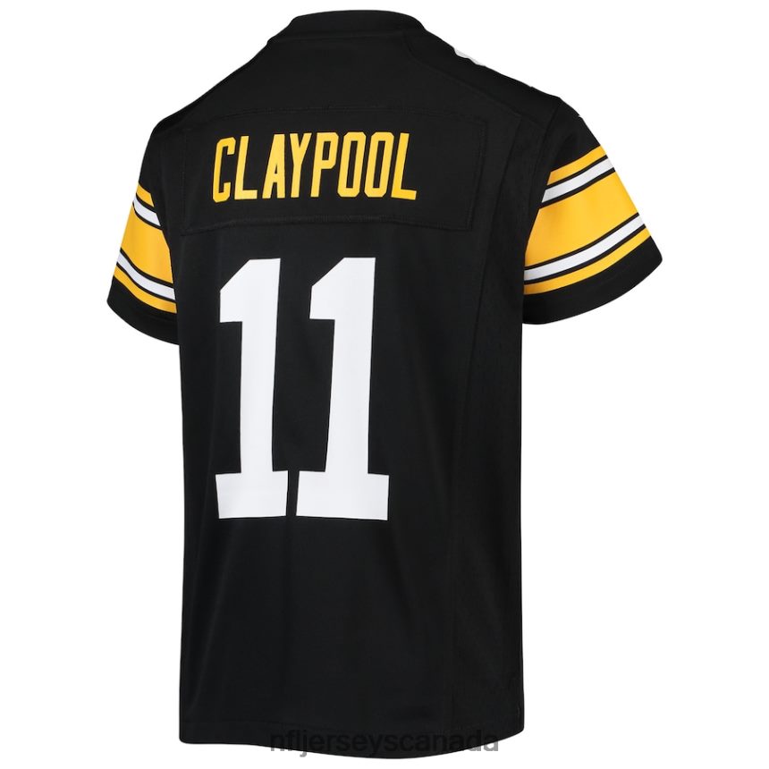 Youth Pittsburgh Steelers Chase Claypool Nike Black Alternate Game Jersey Clothing NFL TBXFR62659