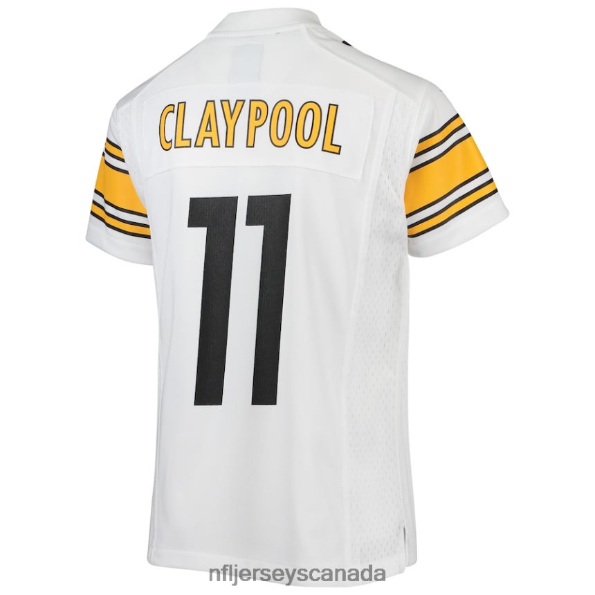 Youth Pittsburgh Steelers Chase Claypool Nike White Game Jersey Clothing NFL TBXFR62787