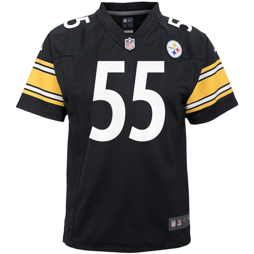 Youth Pittsburgh Steelers Devin Bush Nike Black Player Game Jersey Clothing NFL TBXFR64633